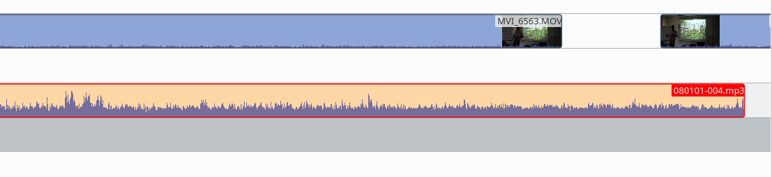 Placement sommaire des sources audio et vidéo.